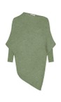Amazing Woman Olive Emilie Olive Asymmetric Draped Jumper  