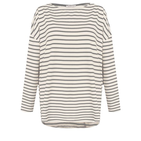 Chalk Bryony X Grey/ Cream Stripe Top - Multicoloured