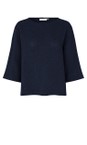 Masai Clothing Navy Blazer MaDarmi Basic Navy Boucle Top  