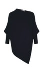 Amazing Woman Navy Emilie Navy Asymmetric Draped Jumper  