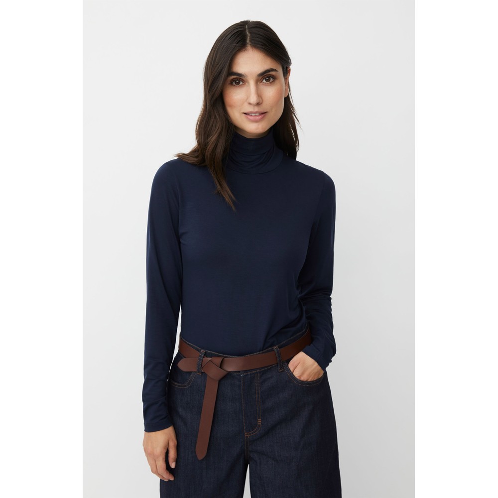 Masai Clothing MaBrooklyn Navy Blazer Jersey Top Navy Blazer