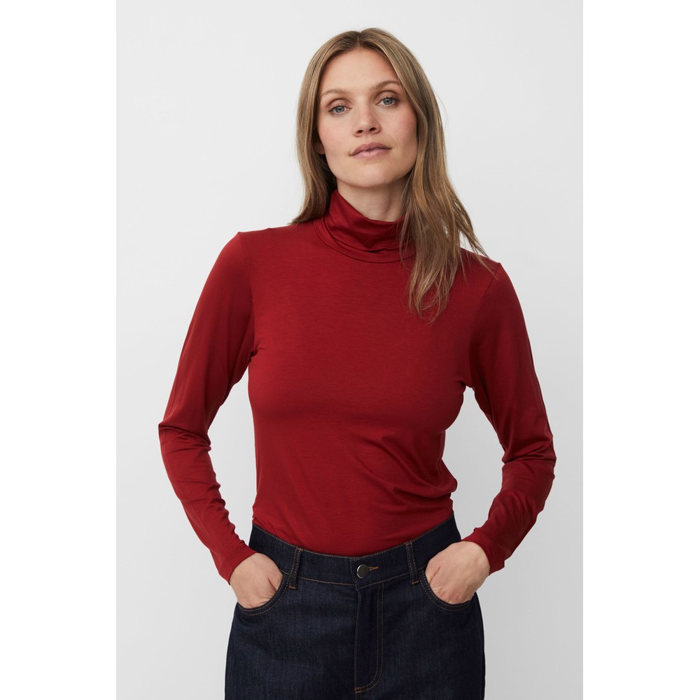 Masai Clothing MaBrooklyn Red Dahlia Jersey Top Red Dahlia