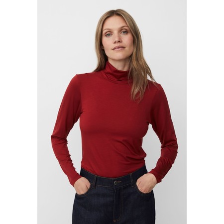 Masai Clothing MaBrooklyn Red Dahlia Jersey Top - Red
