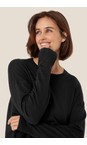 Masai Clothing Black  MaFayda  Black Lightweight Boxy Knit Jumper  