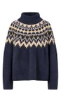 Masai Clothing Navy Blazer MaFatima Jacquard Knit Top  
