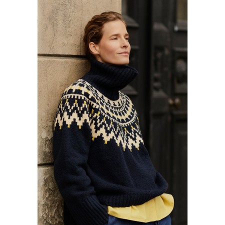Masai Clothing MaFatima Jacquard Knit Top - Blue