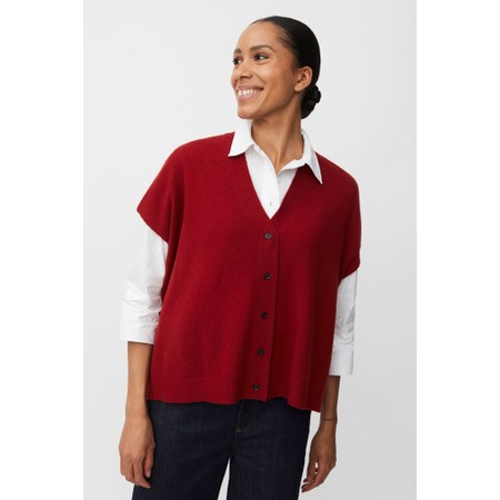 Masai Clothing MaLucanne Knit Cashmere Touch Top - Red