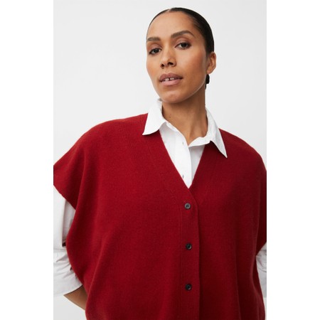 Masai Clothing MaLucanne Knit Cashmere Touch Top - Red