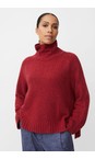 Masai Clothing Red Dahlia MaFenoria Red Dahalia Knit Crofter Top  