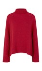 Masai Clothing Red Dahlia MaFenoria Red Dahalia Knit Crofter Top  