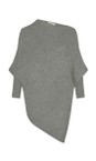 Amazing Woman Grey Marl Emilie Grey Marl Asymmetric Draped Jumper  