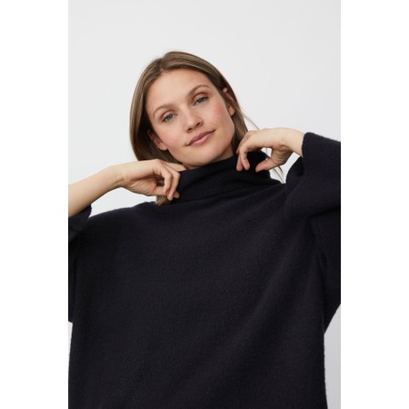 Masai Clothing MaFoxanne Black Boucle Knit Top - Black