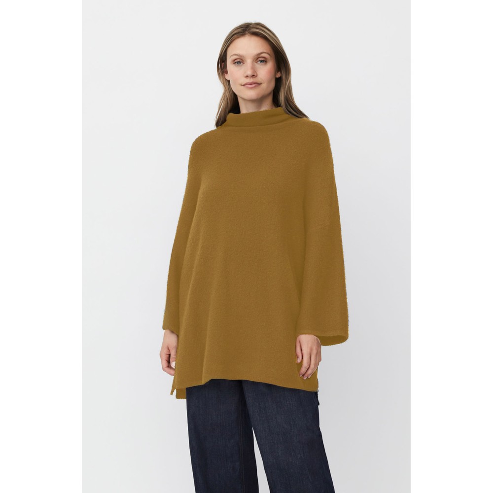 Masai Clothing MaFoxanne Breen Boucle Knit Top Breen