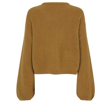 Masai Clothing MaLevikka Boucle Knit Cardigan - Brown