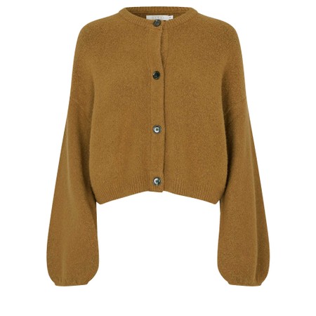 Masai Clothing MaLevikka Boucle Knit Cardigan - Brown