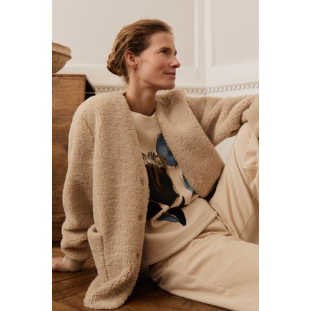 Masai Clothing MaJunte Teddy Jacket - Grey