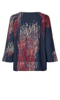 Masai Clothing Red Dahlia MaBenika Print Top  
