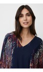 Masai Clothing Red Dahlia MaBenika Print Top  