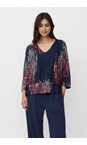 Masai Clothing Red Dahlia MaBenika Print Top  