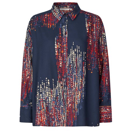 Masai Clothing MaIfo Print Shirt - Red