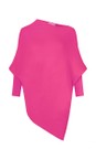Amazing Woman Magenta Emilie Magenta Asymmetric Draped Jumper  