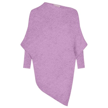 Amazing Woman Emilie Lilac Asymmetric Draped Jumper - Purple