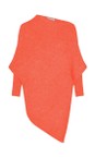 Amazing Woman Summer Orange Emilie Summer Orange Asymmetric Draped Jumper  