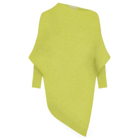 Amazing Woman Emilie Pear Asymmetric Draped Jumper - Green