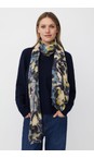 Masai Clothing Proven Blue MaAnsela Wool Mix Scarf  