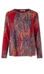 Masai Clothing Red Dahlia MaBadisna Jersey Print Top  