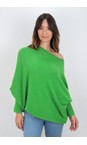 Amazing Woman Grass Emilie Grass Asymmetric Draped Jumper  