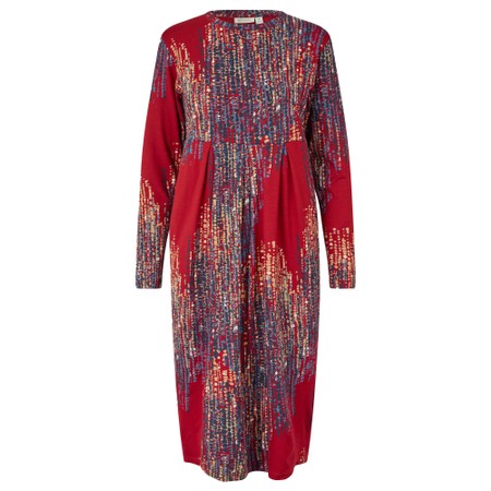 Masai Clothing MaNamo Jersey Print Dress - Red