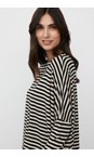 Masai Clothing Black  MaBarr Jersey Stripe Top  