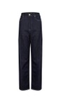 Chalk Dark Denim Bella Straight Leg Dark Denim Jean  