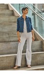 Lyssé White  Ally White Denim Full Length Flared Jean  