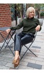 Chalk Dark Olive Eden Cardigan  