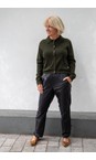 Chalk Dark Olive Eden Cardigan  