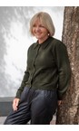 Chalk Dark Olive Eden Cardigan  