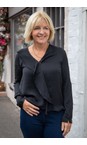 InWear Black  Auda Black Ruffle Blouse  