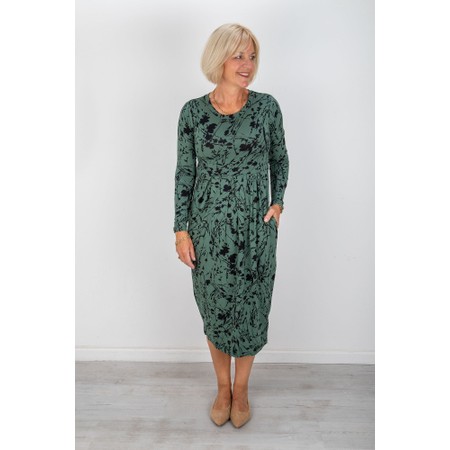 Masai Clothing MaNamo Duck Green Jersey Print Dress - Green