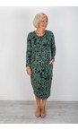 Masai Clothing Duck Green MaNamo Duck Green Jersey Print Dress  