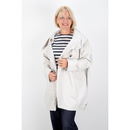 Pret Pour Partir Paola Craie Cow Waterproof Hooded Parka Coat - Beige