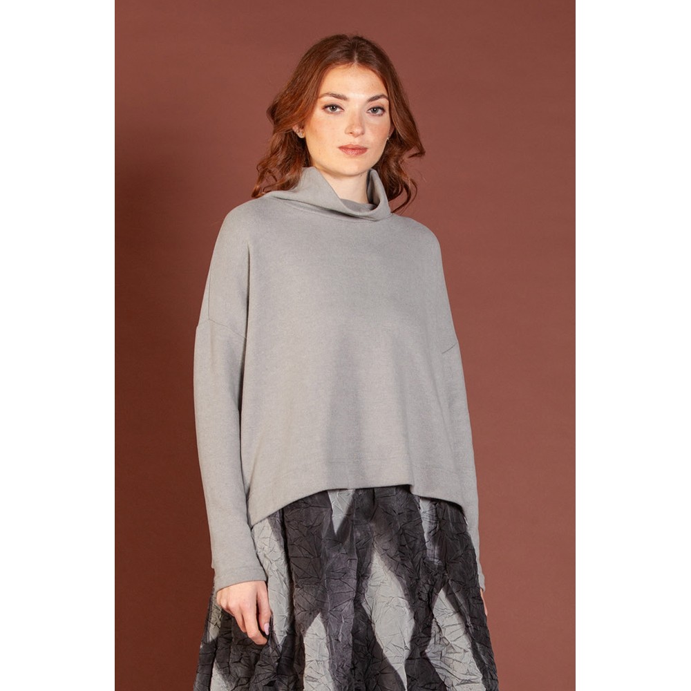 Mama B Moyet Nebbia Plain Fleece Jumper Nebbia 