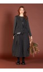 Mama B Antracite Ultima Jacquard Check Balloon Skirt  