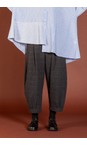 Mama B Antracite Bianco J Antracite Jacquard Check Balloon Trouser  
