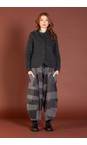 Mama B Antracite Pace S Antracite Check Balloon Trouser  