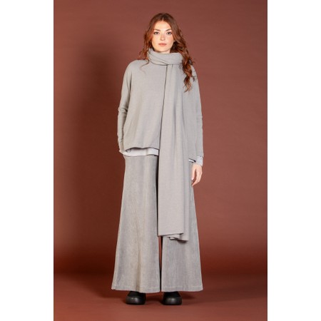 Mama B Segovia U Nebbia Plain Fleece Scarf - Grey