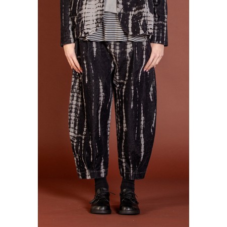 Mama B Bianco PR Nebbia Velvet Print Trouser - Grey