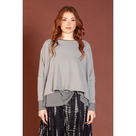Mama B Kira Nebbia Boxy Fleece Jumper - Grey
