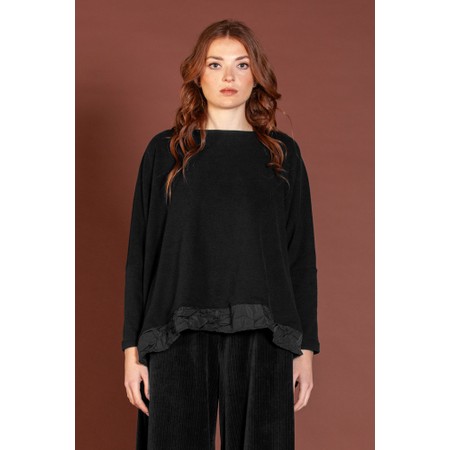 Mama B Bamboo Nero Tring Frill Jumper - Black